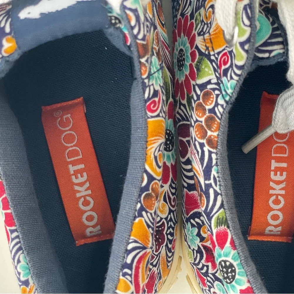 Rocket Dog Floral Multicolor Sneakers 7.5 - Picture 3 of 7